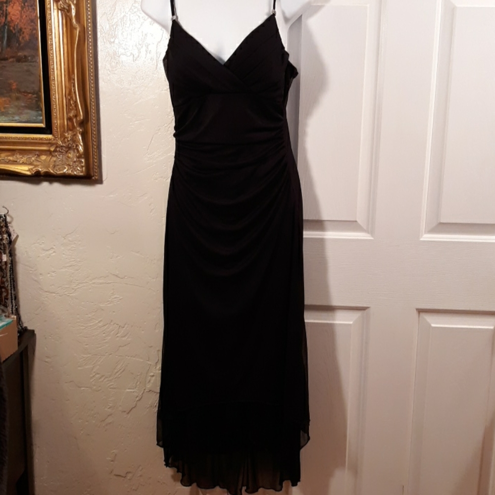 Dressbarn Collection Black Maxi Cocktail Dress